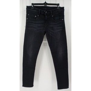 R13 Boy Skinny Black Denim Jeans Size  28 Midrise R13WM0086-03 *minor flaws*